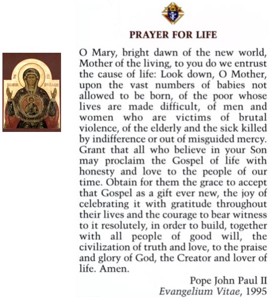 Prayer for life