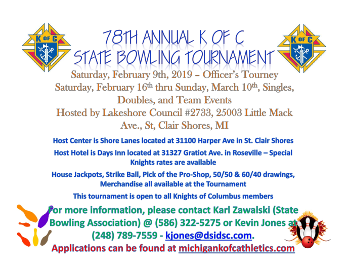 19 State bowling flyer