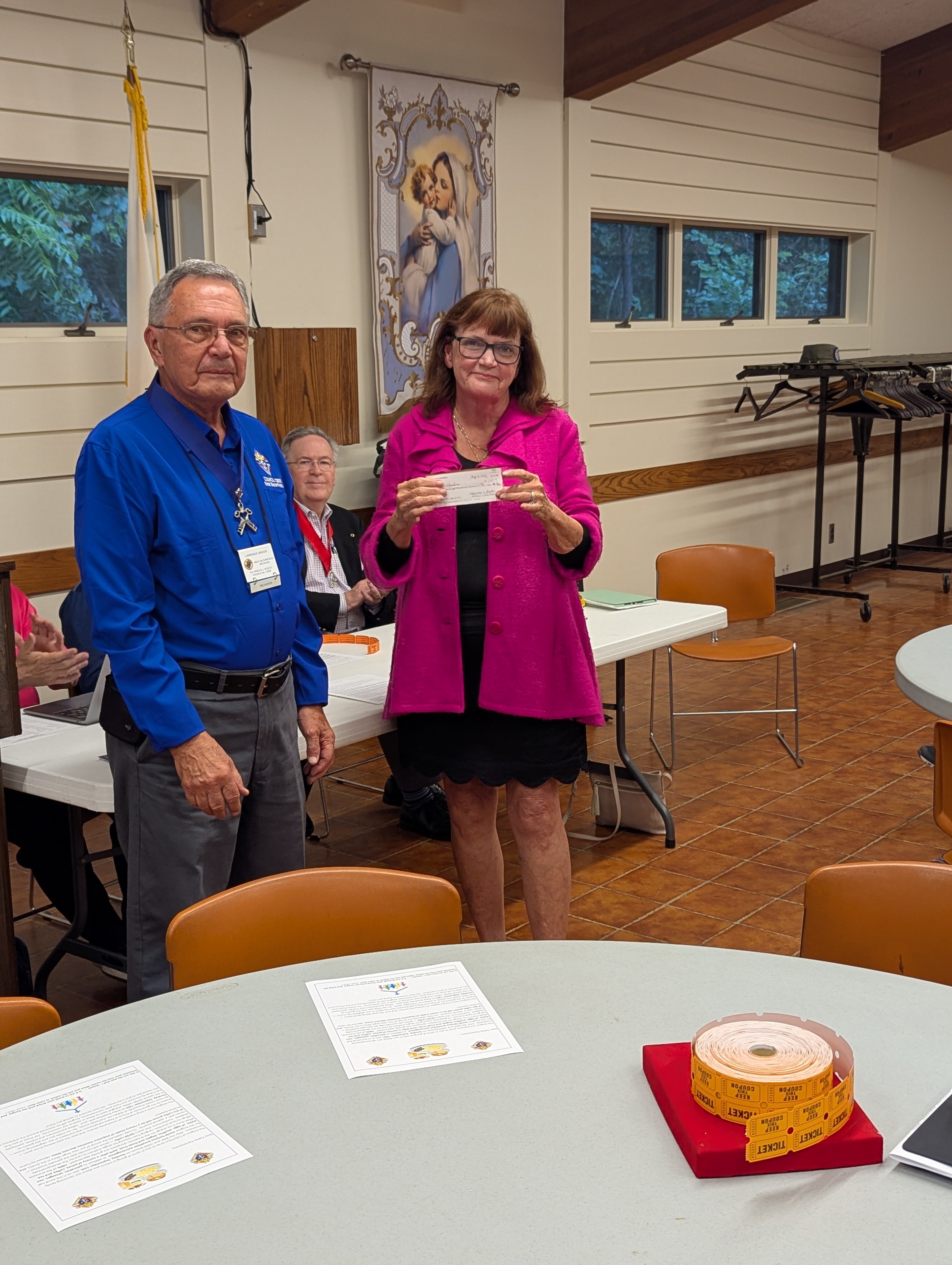 Donation to St. Christine's
