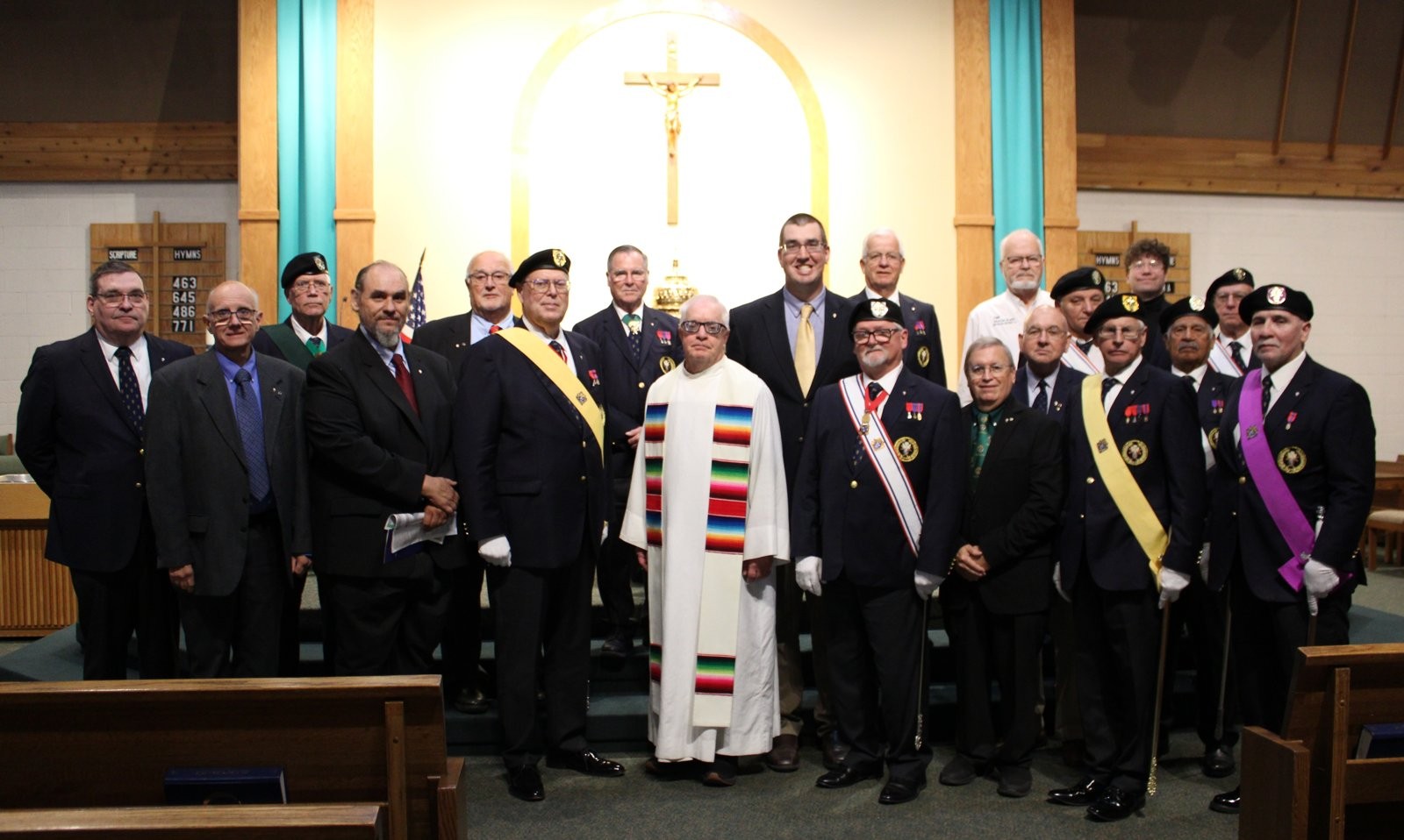 Fourth Degree exemplification group at St. John Vianney