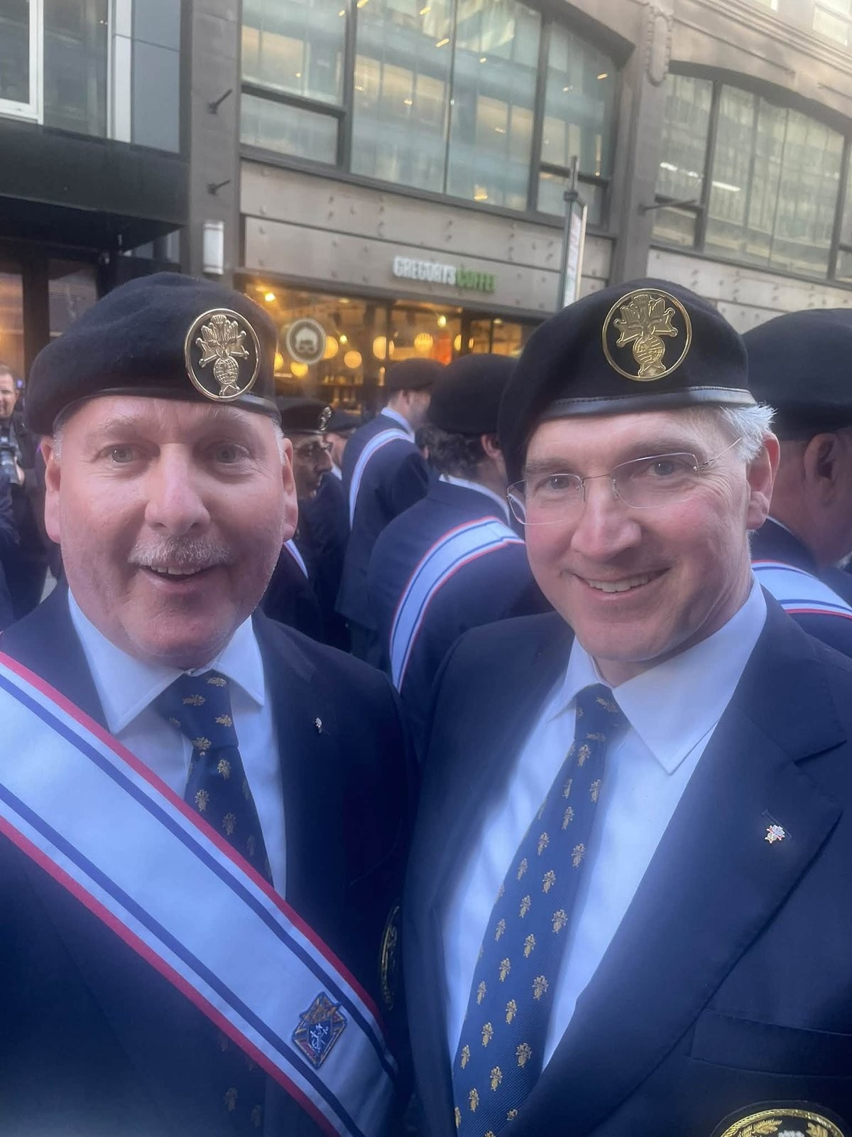 Two Fourth Degree Sir Knights at the Columbus Day Parade